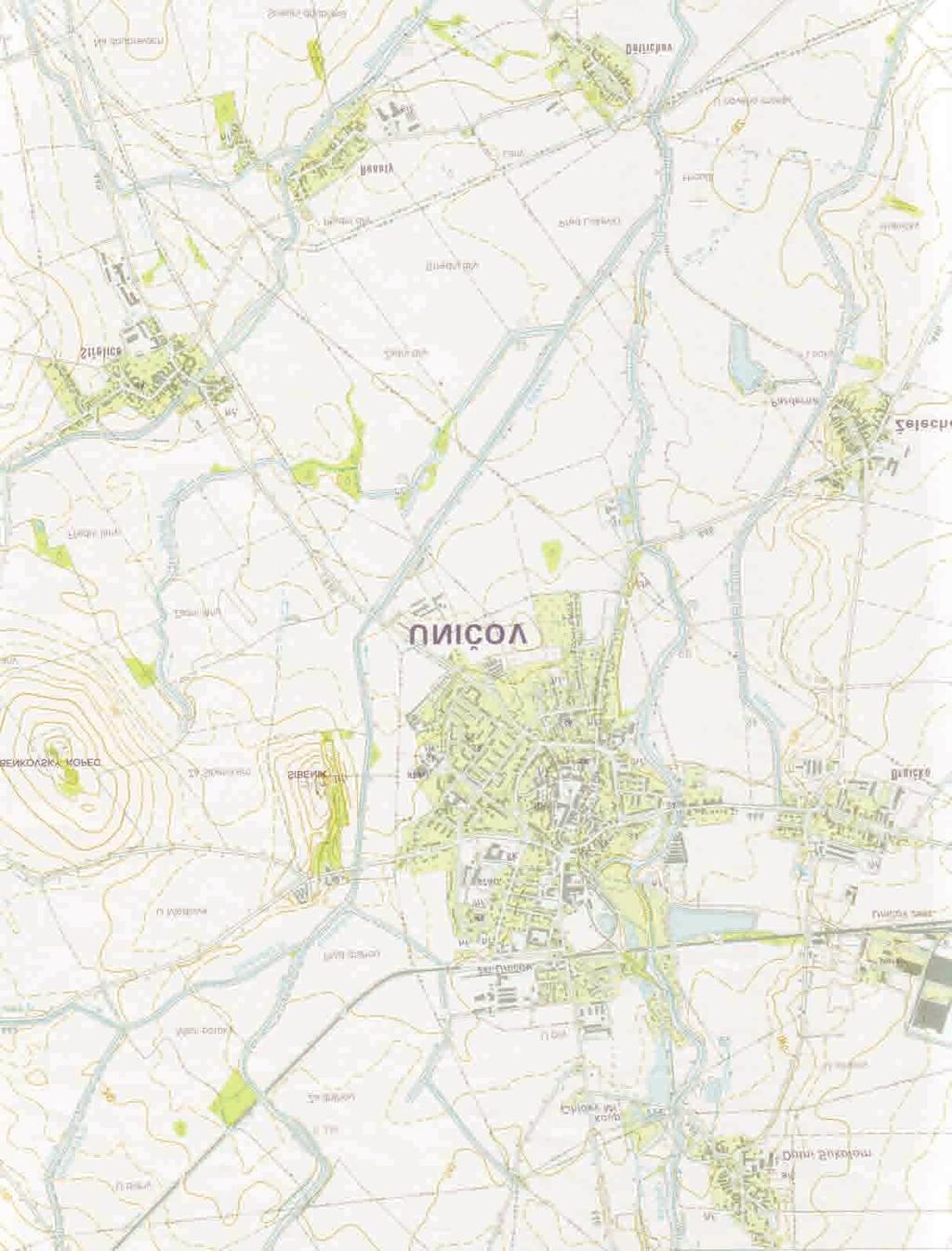 divize Olomouc Situace zájmového území a jeho okolí v mìøítku 1 : 25 000 Pøíloha è.