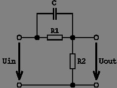 HP. řádu, druhá varianta řenos naětí narázdno je () s R RCs R R Cs R R kde mezní kmitočet (oloha