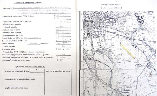 V letech 1982 a 1983 dvě měřické skupiny provedly zaměření 6 letištních sestav v okolí Prahy, Brna a v Západoslovenském kraji. V roce 1983 byly zahájeny práce na signalizaci bodového pole.