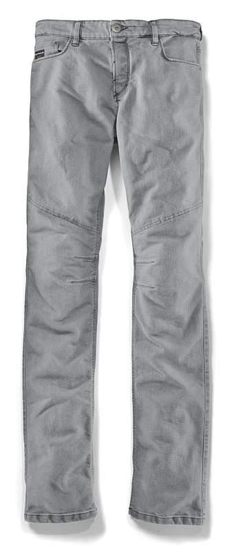 BMW Motorrad Kalhoty / textil DŽÍNY FIVEPOCKET PÁNSKÉ A DÁMSKÉ STŘIHY Motocyklové kalhoty pro běžné nošení s pěti kapsami Proti oděru odolná kombinace bavlny, nylonu a polyuretanu Odnímatelné,