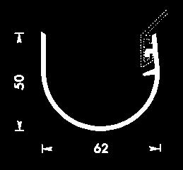 (délka ramene vnější=23,5cm) 3c ProRin BR rohový okap - 90 vnitřní (délka ramene vnitřní=20cm) 3d ProRin BR okap s odtokem DN 50 (délka ramene vnější=23,5cm) 4 ProRin BR ukončení okapu 5 ProRin BR