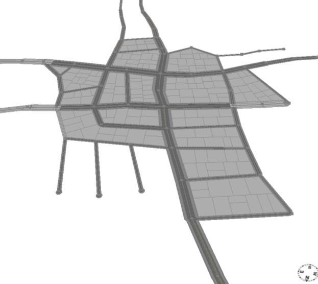 4 Mapa se sítí ulic Bloky uzavřené v síťi ulic byly automaticky rozděleny na parcely a