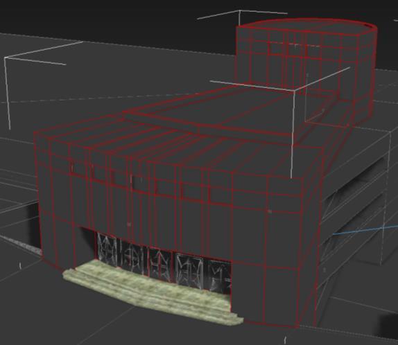 Obr. 9.2 Technika Edit Poly nad hranami Obr. 9.3 Technika Edit Poly nad polygony Ve spojení s technikou Edit Poly lze využít mnoho dalších nástrojů, např.