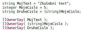 13 Typecasting převod mezi různými typy hodnot se