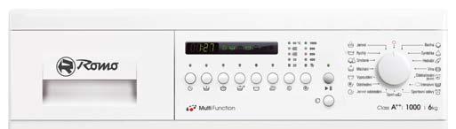 Roční spotřeba energie 174 kwh Roční spotřeba vody 11000 l Hlučnost praní/odstřeďování 59/73 db(a) 15 programů: Jemné, Rychlý, Smíšené, Máchání, Vypouštění, Odstředění, Jemné odstředění, Sport,