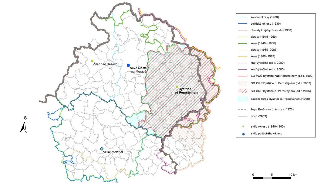 Mapa 44 Bystřice nad Pernštejnem Zdroj: Burda, Janoušek (2013)