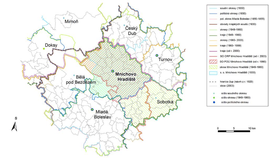 Mapa 21 Mnichovo Hradiště Zdroj: Burda, Janoušek (2013) Tomáš