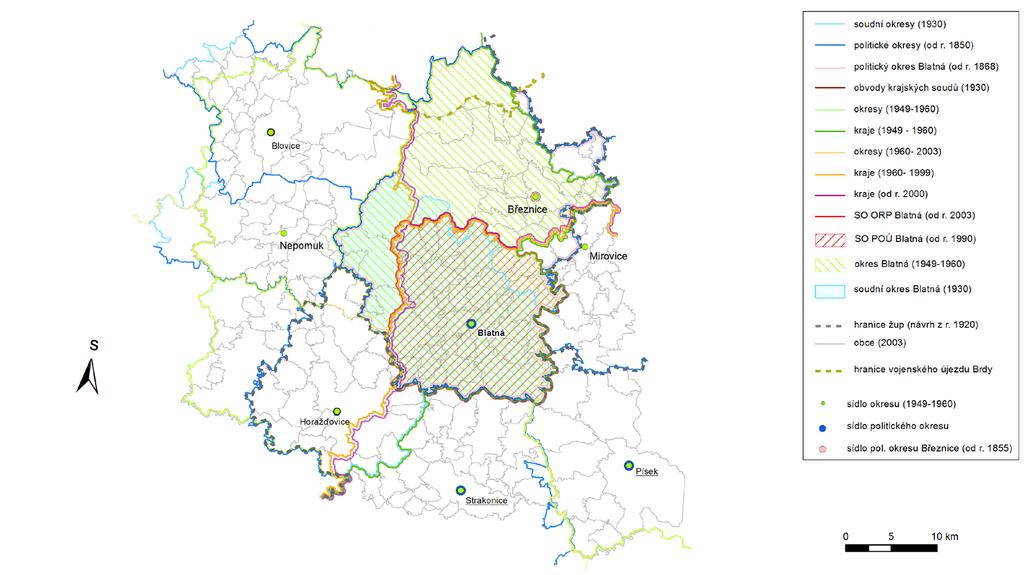 Mapa 22 Blatná Zdroj: Burda, Janoušek (2013) Tomáš Burda