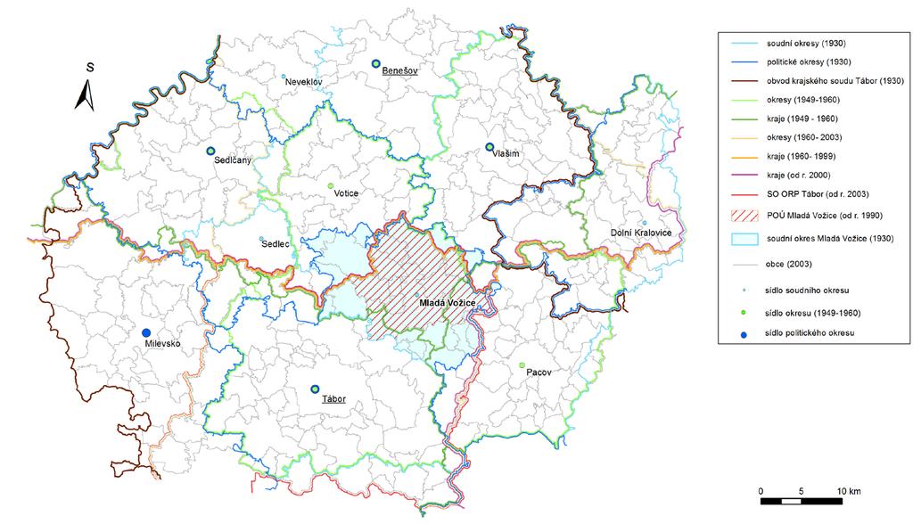 Mapa 23 Mladá Vožice Zdroj: Burda, Janoušek (2013) Tomáš