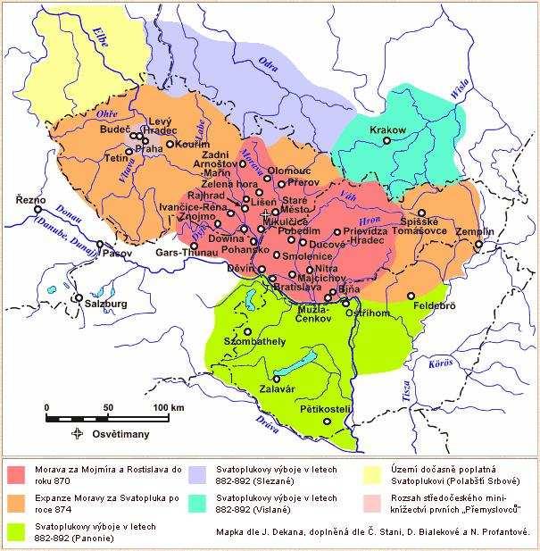 Dějiny knihoven 4 (české a moravské knihovny od počátku do konce středověku) Velká Morava 9. stol. 1 2 Velká Morava Velká Morava Mojmír I.