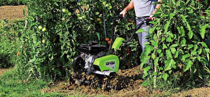 Naopak, pokud je tyč nastavena na nižší polohu, stroj bude mít tendenci setrvat na místě a tím umožní hlubší zpracování půdy.