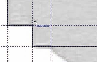 Obrázek 10 Tohle cvičení bylo snadné, protože jsem věnoval čas použití vodicích linek v programu CorelDRAW, abych znázornil průsečíky, na něž jsem umístil body.