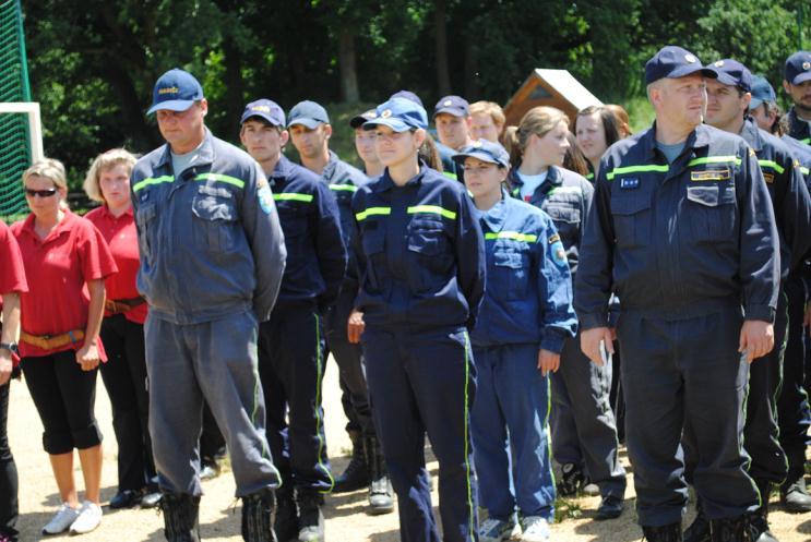 Oslava výročí sborů pokračovala i v sobotu, kdy ždírečtí hasiči pořádali na hřišti TJ Úslavanu Ždírec okrskovou soutěž.