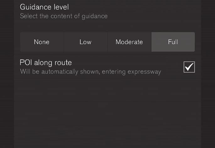 NASTAVENÍ (Settings > Navigation > Traffic) Nastavení lze upravovat pro následující položky: Dopravní události (Traffic events) Plynulá doprava (Traffic flow) Vyhnout se dopravní události (Avoid