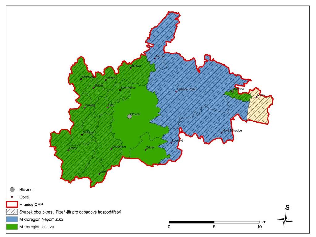 2 Souhrnná zpráva za všechny DSO v území Ve správním obvodu ORP Blovice působí 3 dobrovolné svazky obcí (Mikroregion Úslava, Mikroregion Nepomucko, Svazek obcí