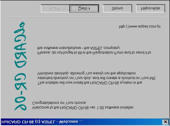 Výrobce a dodavatel: MANUFACTURER Zakłady Elektroniki Medycznej ASPEL s.c. Os. H. Sienkiewicza 33 32-080 Zabierzów / POLAND tel. + 48 12 / 285 22 22 fax.