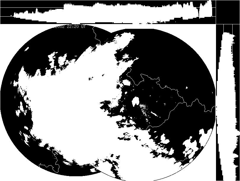 [1] Konkrétní radarové snímky, použité v této práci, jsou poskytnuty od Českého hydrometeorologického ústavu. Příkladem jednoho takového snímku je Obrázek 1.
