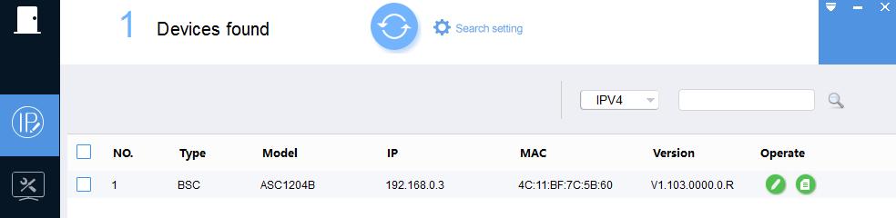 2.5 Software ACS Config Software slouží k vyhledání zařízení v síti, změnu IP adres, nahrání nového firmware, návrat do továrních hodnot. Ke stažení zde: ftp://ftp.asm.