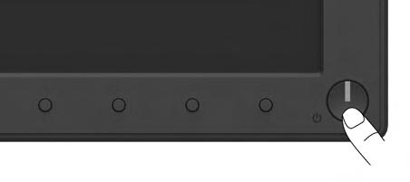 Používání monitoru Zapnutí napájení monitoru Stisknutím tlačítka zapněte monitor.