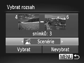 Stisknutím tlačítek qr nebo otočením ovladače 7 vyberte položku [OK] a potom stiskněte tlačítko m.