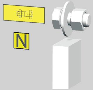 roztečí 60 mm, tloušťka přípojnic 5 2 mm, šířka přípojnic 2 32 mm, pro třípólový