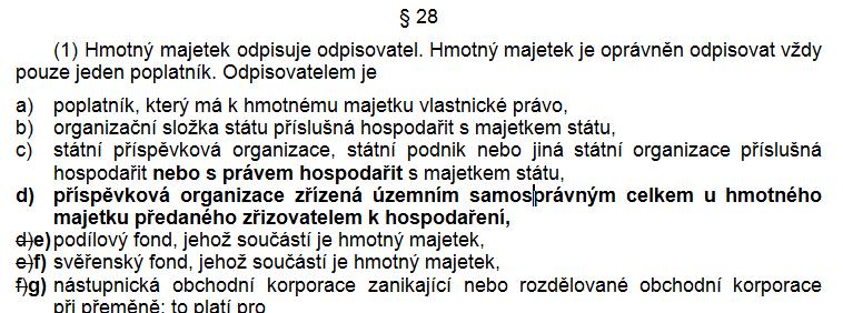 Daň z příjmů u příspěvkových organizací - aktuálně Návrh zákona, kterým se mění