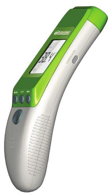 Button MODE Press the MODE button and the display mode is displayed Body - to measure the dog s temperature Press the MODE button again and the display shows Surface Temp - for measuring the