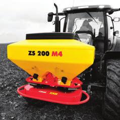 Dvoukotoučové rozmetadlo ZS 200 M4 Svou konstrukcí a funkcemi je ZS 200 M4 rozmetadlem přípravku k hubení slimáků.