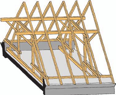 Všeobecná kapitola Konstrukce krovů Krovové dřevěné konstrukce tvoří velmi významnou a zajímavou část staveb.