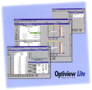 Obr. 3.14 Program Optiview Quality Control. Obr. 3.15 Kolorimetrický prostor Tab 3.