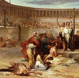 a konečné prosazení Nové náboženství se formovalo v nepřátelském prostředí: římští panovníci od Marka Aurelia až po Konstantina (r.