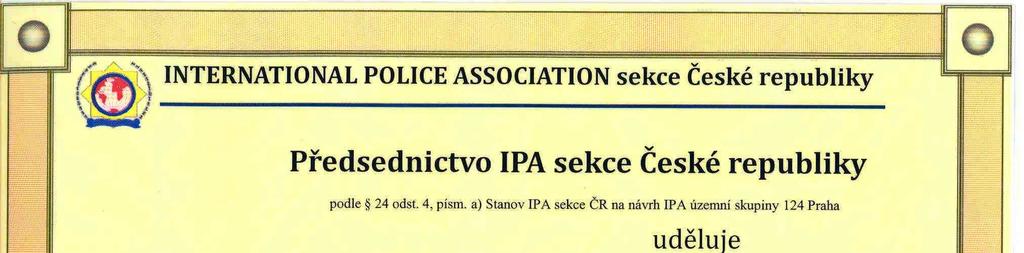 A) Stanov IPA sekce ČR na návrh