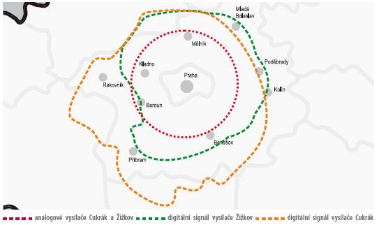 1 a : Pokrytí územní oblasti