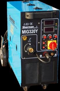 347,11 Kč SHERMAN MIG 280Y čtyřkladkový Invertorový svařovací zdroj pro průmyslové nasazení v  proud MIG/MAG: 50-280A Zatěžovatel: 280A / 60%
