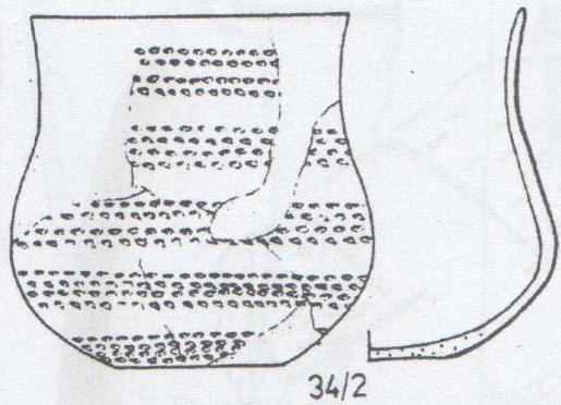 Praha 6- Dolní Liboc, Archeologica Pragensia 11,5-64) Obrazová příloha 6: Nálezy vypíchané keramiky z Liboce-