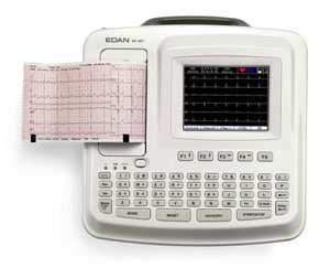Elektrokardiografy EDAN SE-601C šestikanálový elektrokardiograf LCD displej 5,7" s vysokým rozlišením digitální filtrace automatický a manuální režim interpretace EKG, HRV analýza plnohodnotná