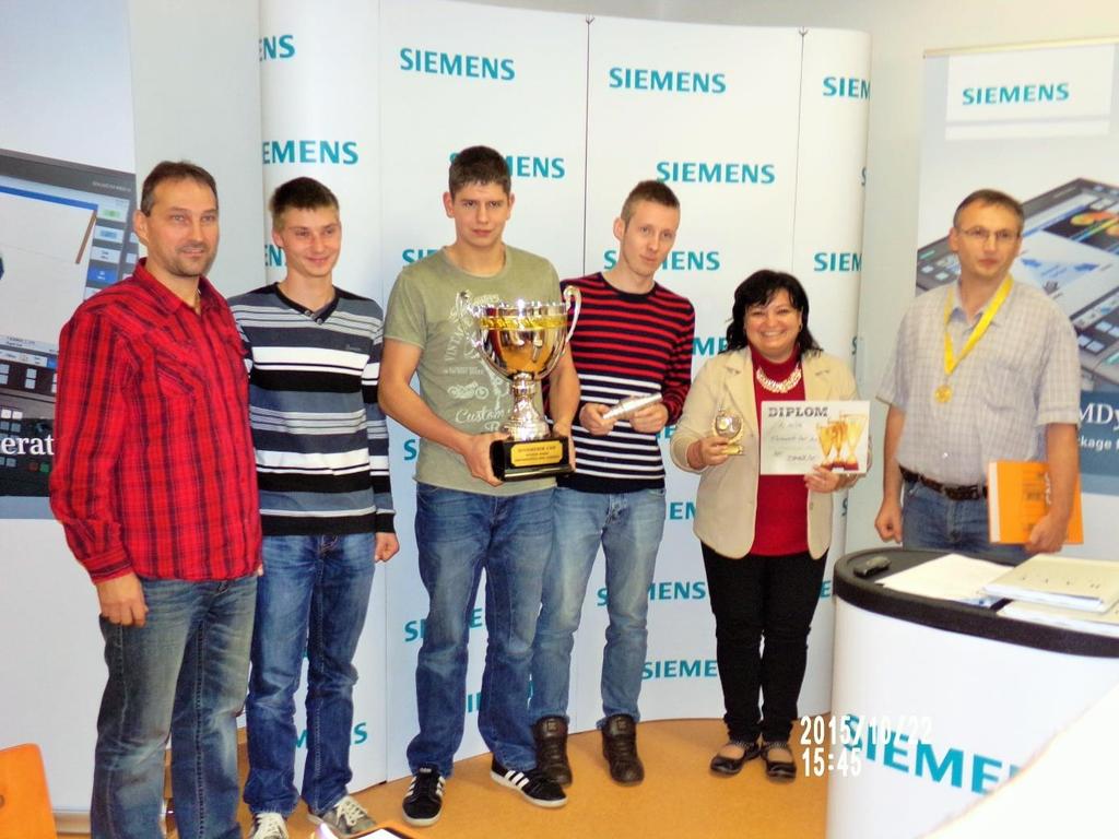 požehnání soutěži GES Elektronic Cup 2015, který jsme pořádali 23. 24. března 2015 ve Stodě. Zleva: Bc.