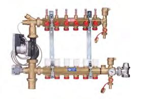 Kompletní směšovací rozdělovač pro nízkoteplotní zdroje s elektronickým čerpadlem (R557MS nebo R557FMS) Volitelné