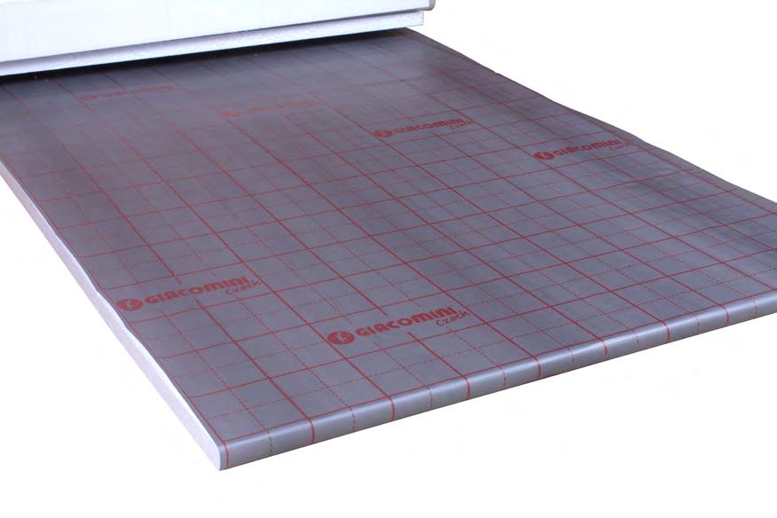 R863 (takr). Deska je na povrchu opatřena fólií, na které je nakreslena mřížka pro usnadnění pokládky potrubí. Dodává se v rolích po 10 metrech.