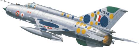 MiG-21MF/BIS in the Indian service 1171 SOVIET SUPERSONIC FIGHTER 1:4 SCLE PLSTIC KIT intro The MiG-21 was one of a long list of Mikoyan-Gurevich products to be integrated into the armed forces of