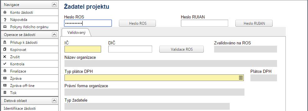 Zadejte heslo: vyzva56 Stiskněte tlačítko Heslo