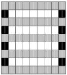 pixelu je obrácený postup k předchozímu vkládání informace. Rozdíl hodnot di* je vypočítán pro každý bílý pixel podobně jako u (1). Skrytá informace b je získána z di* (7).