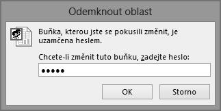 45), ve kterém nastavíme jednotlivé parametry. Obrázek 2.45 Dialog Povolit uživatelům úpravy oblastí Po nastavení parametrů všech oblastí a zavření okna zamkneme tento aktuální list.