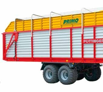 Novinka Vkládací ústrojí PROFIMATIC+ pro vozy PRIMO Pohyblivé uložení centrální hřídele kasače.