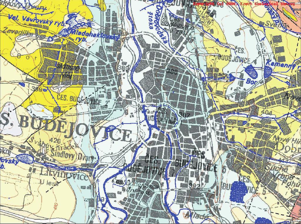 Pøíloha 3 - Lokalizace zájmového místa v geologické mapì