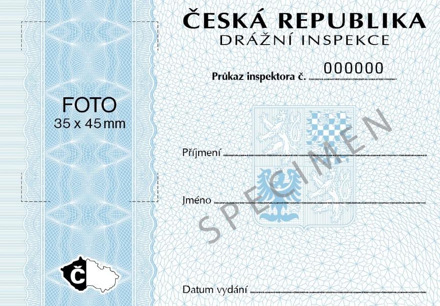 Lícová strana Vzor průkazu inspektora Drážní inspekce Příloha č. 5 k vyhlášce č. 376/2006 Sb. Rubová strana Příloha č. 6 k vyhlášce č. 376/2006 Sb. Náležitosti závěrečné zprávy o výsledcích šetření mimořádné události 1.