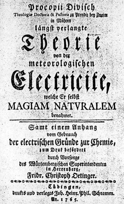 neuvolňování elektrických substancí z pórů těles se nesetkáváme jen u Diviše, ale také u dalších badatelů v polovině 18. století, jako např. u J. A. Nolleta (1700 1770), L. Eulera, B.