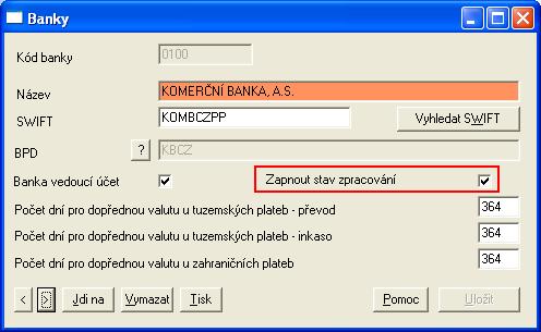 Informace o odmítnutých platbách z účetních důvodů je k dispozici vždy až po nočním zpracování (zúčtování), rovněž informace o neprovedení platby z trvalých příkazů je k dispozici následující den po