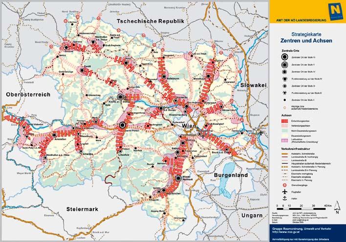 Stanovení hlavních směrů rozvoje Vývojové osy jsou ona území podél přednostní dopravní infrastruktury, která již v nedávné minulosti prošla dynamickým vývojem a pro která se i do budoucnosti