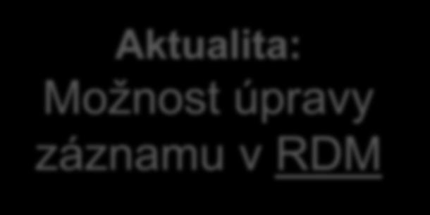 RDM Po ukončení